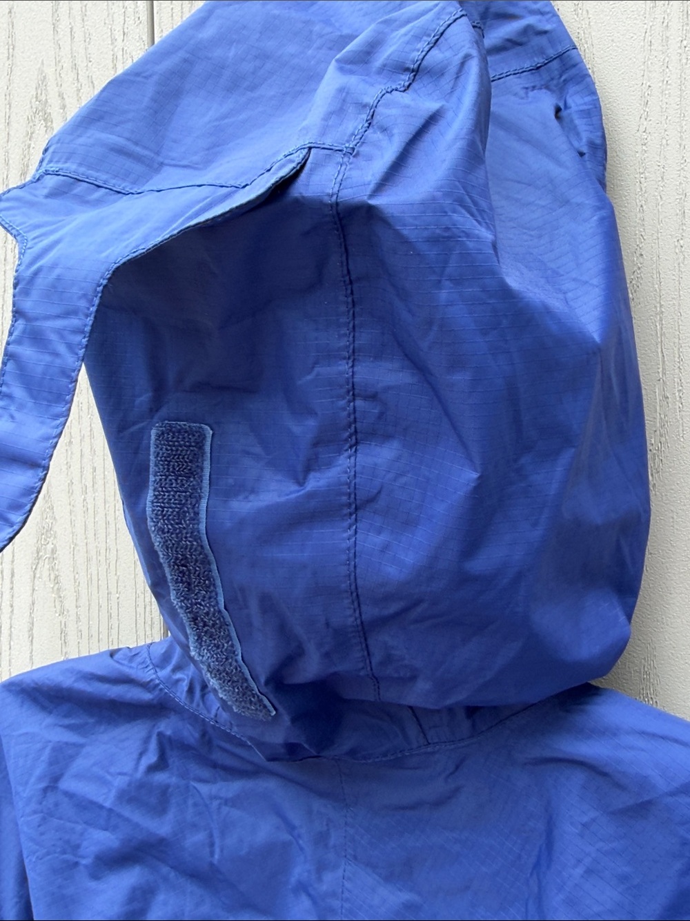 L.L. Bean Royal Blue Hooded Trench Coat - Picture 4 of 10